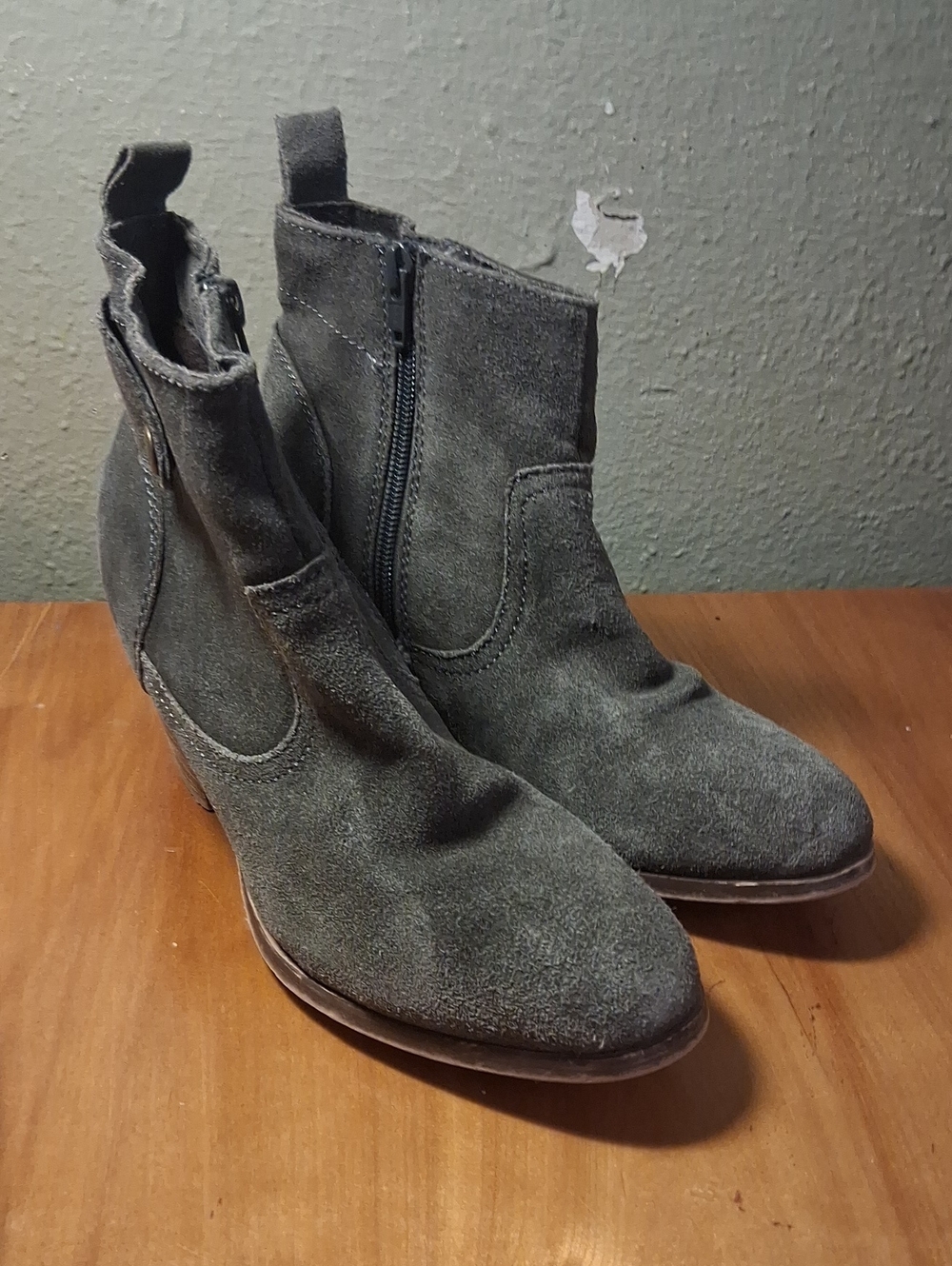 Diba Women’s Suede Ankle Boots in Light Blue 8